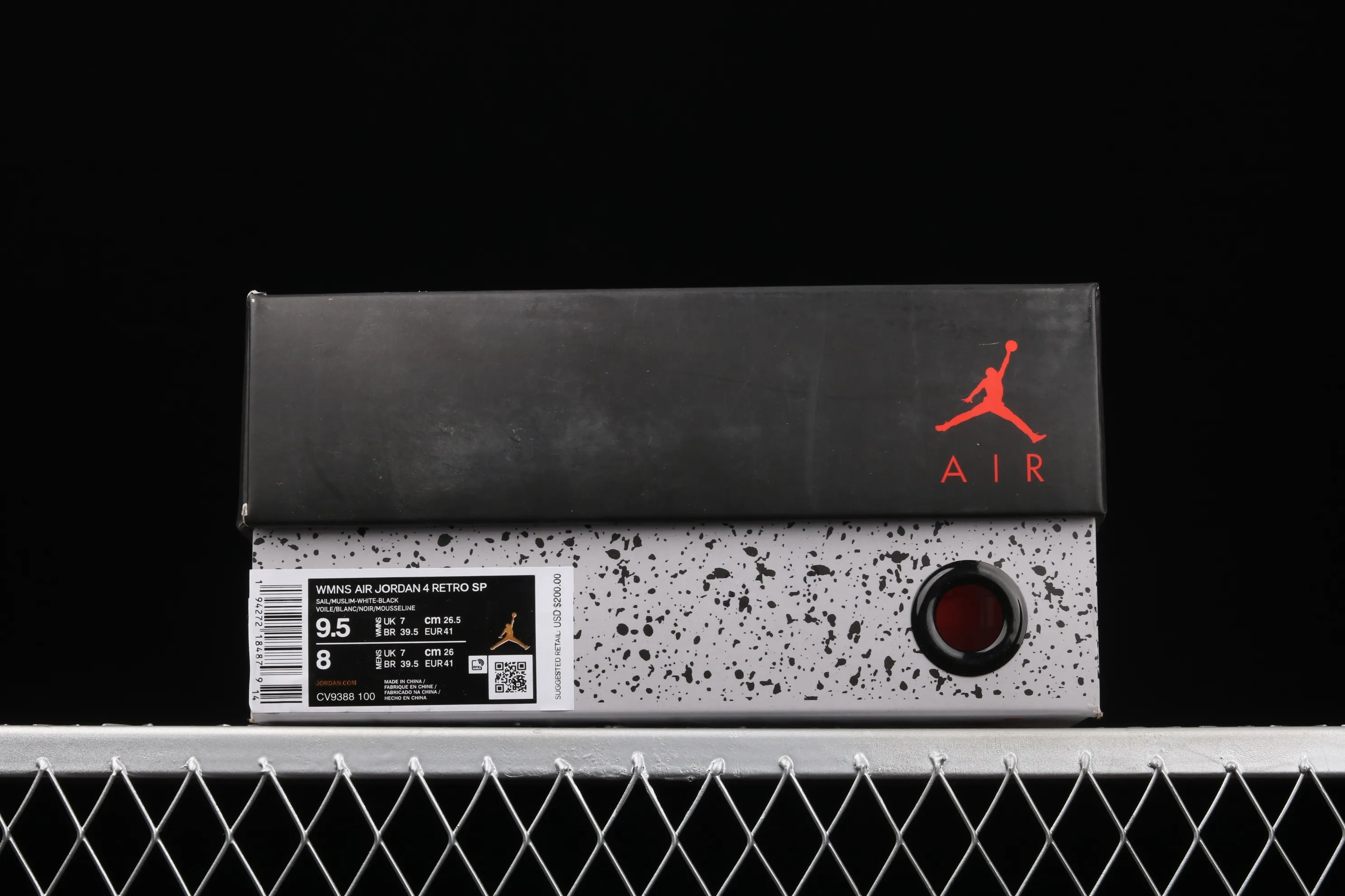 All categories Air Jordan Jordan series basketball shoes Air Jordan 4 pure original OF x Air Jordan 4 Retro "Cream/Sail" AJ4 Joe 4 mid-top retro casual sports culture basketball shoes CV9388-100